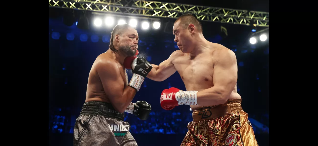 Joe Joyce stunned by Zhilei Zhang, losing in a surprise stoppage.