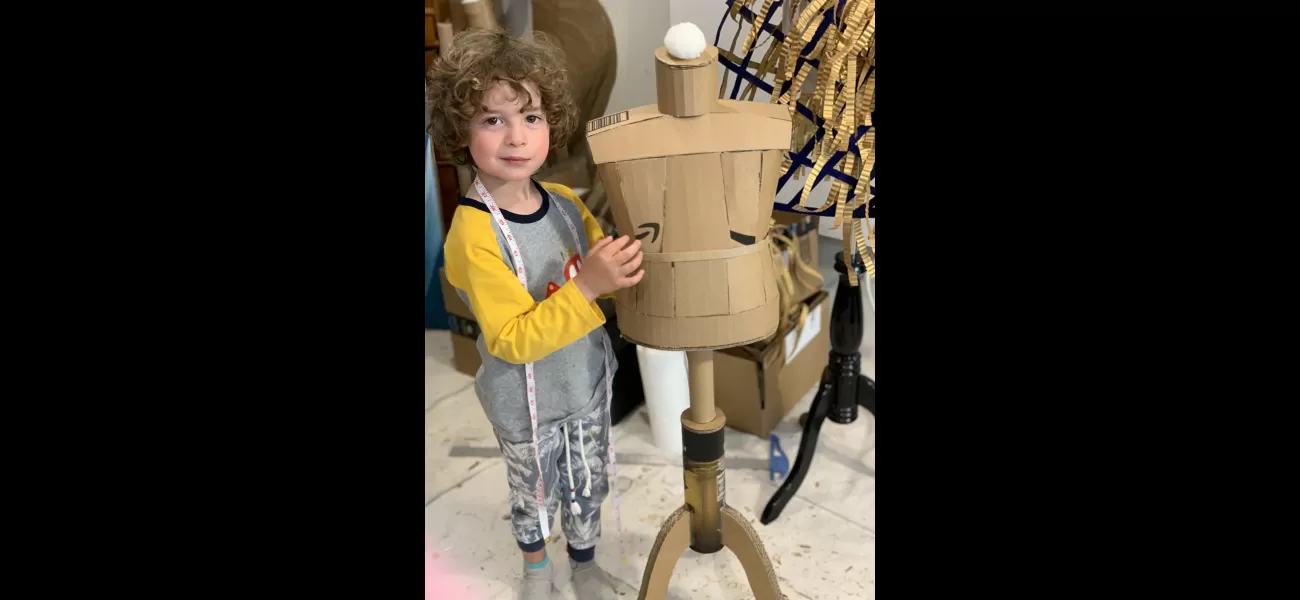 A 7-year-old is designing dresses for stars, becoming a fashionista at a young age.
