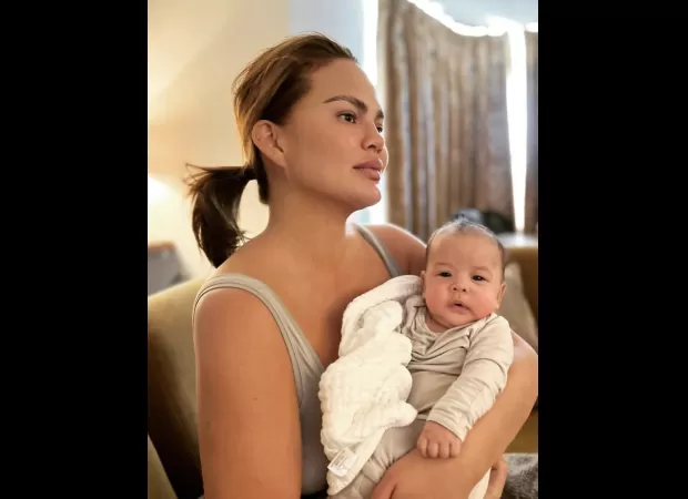 Chrissy Teigen is enjoying her time with her baby girl, not worrying about body insecurities.