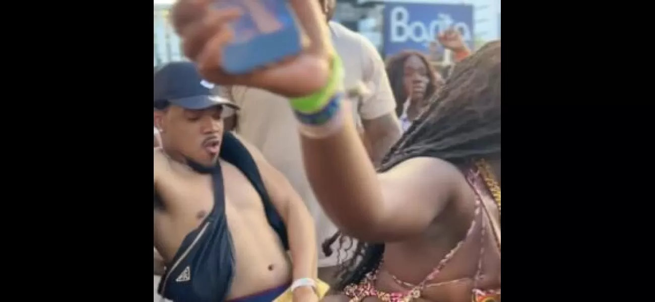 Chance The Rapper was criticized for dancing suggestively on a woman at Jamaica Carnival.