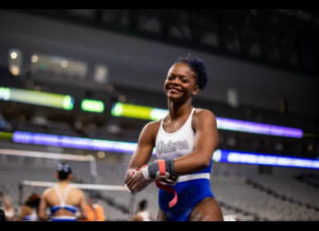 Trinity Thomas makes history as the first gymnast to win the NCAA All-Around Gymnastics Championship with a perfect 10.