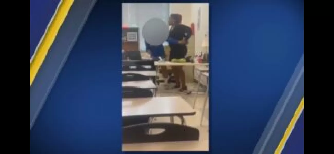 Substitute teacher and student in NC charged after fight in classroom caught on video.