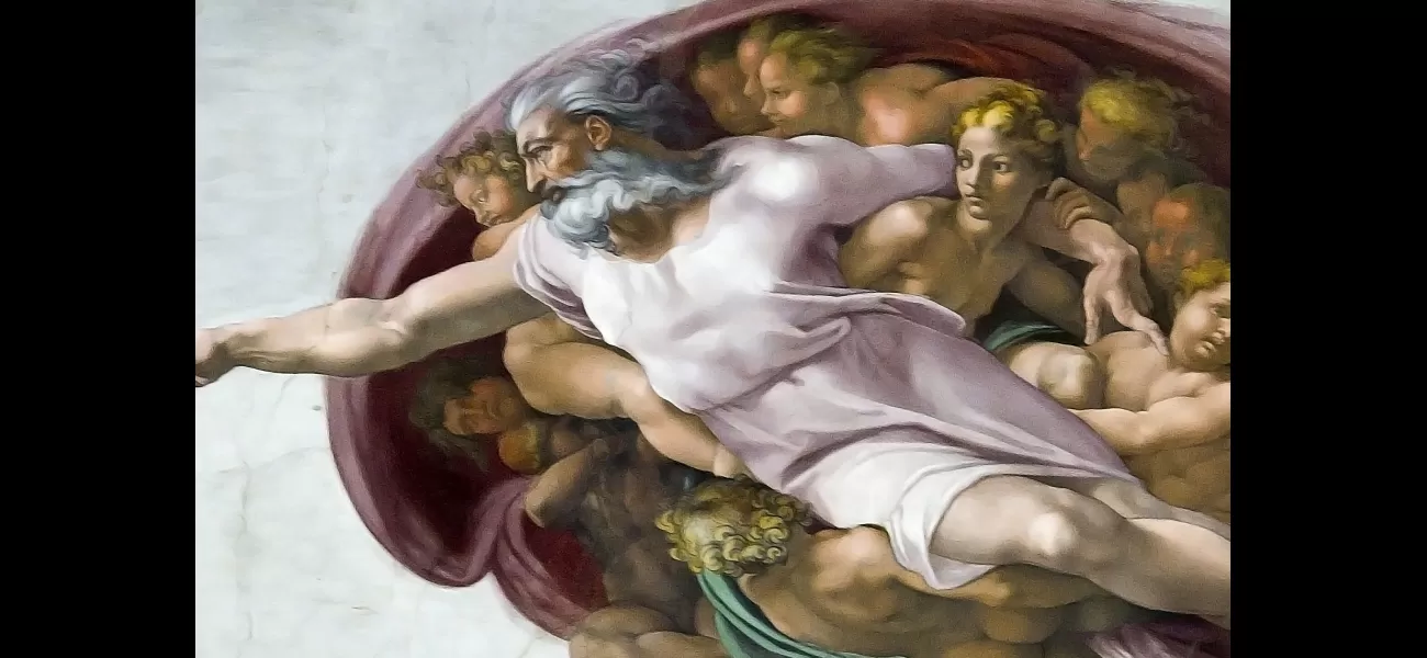 Michelangelo depicted himself as God on Sistine Chapel ceiling, reflecting his self-awareness.