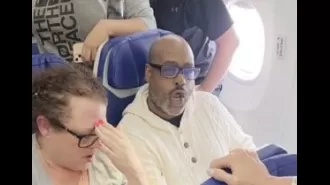 Man causes commotion on a Southwest Airlines flight, forcing everyone to deplane, due to his meltdown over a crying baby.