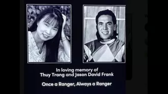 Amy Jo Johnson paid tribute to Yellow and Green Power Rangers Thuy Trang and Jason David Frank in an anniversary special with a song.