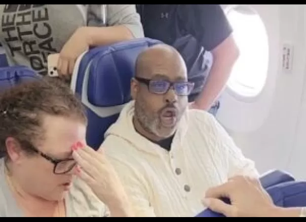 Man causes commotion on a Southwest Airlines flight, forcing everyone to deplane, due to his meltdown over a crying baby.