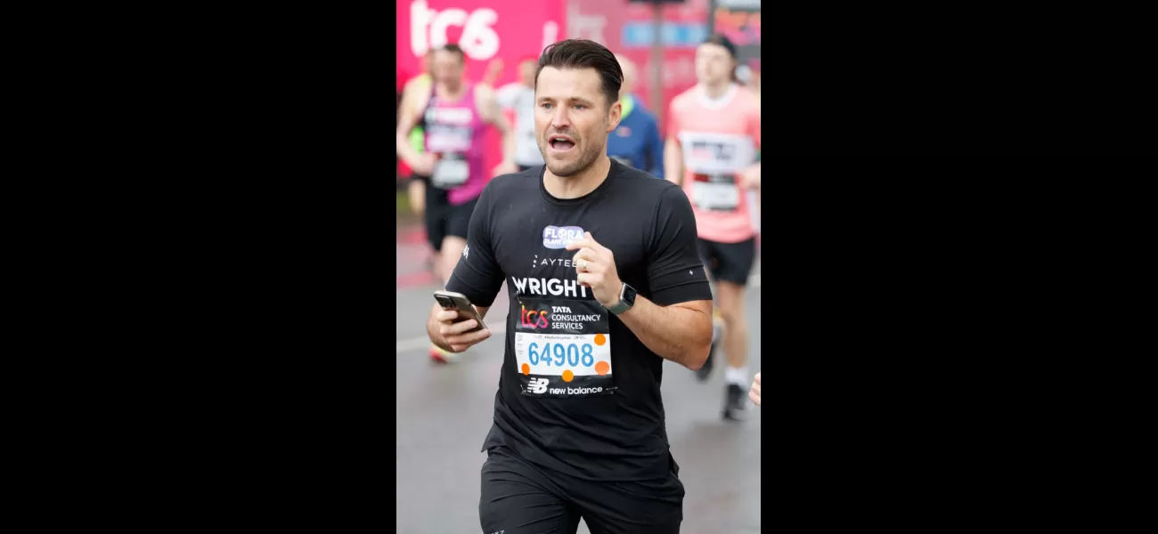 Michelle Keegan praised Mark Wright for completing the London Marathon in 3.5 hours.