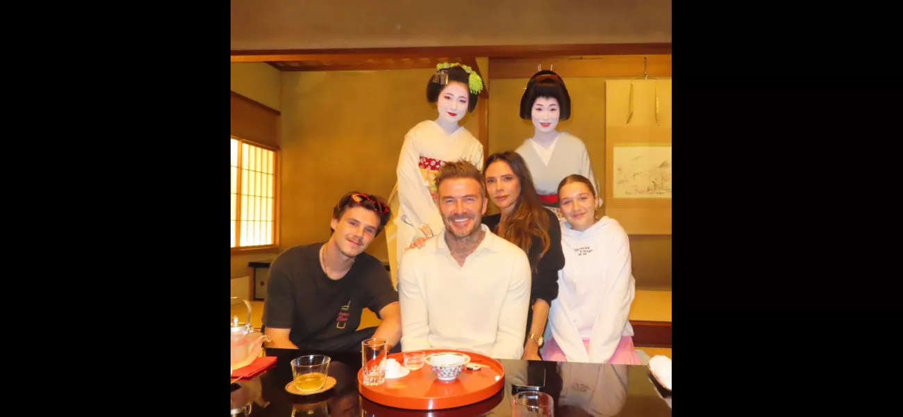 David and Victoria Beckham post pics from their family trip to Japan, visiting popular tourist spots.