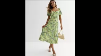 Holly wows fans with a beautiful green floral dress - get the look!