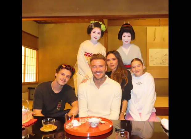 David and Victoria Beckham post pics from their family trip to Japan, visiting popular tourist spots.