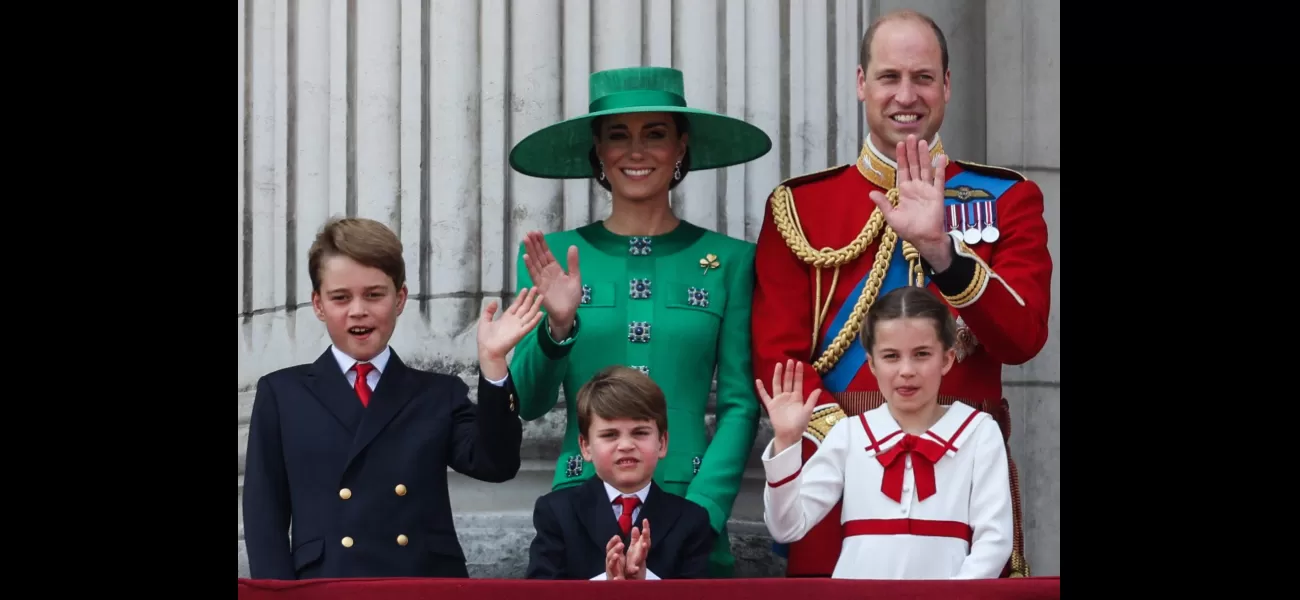 Prince Louis makes silly faces as royals celebrate King's birthday.