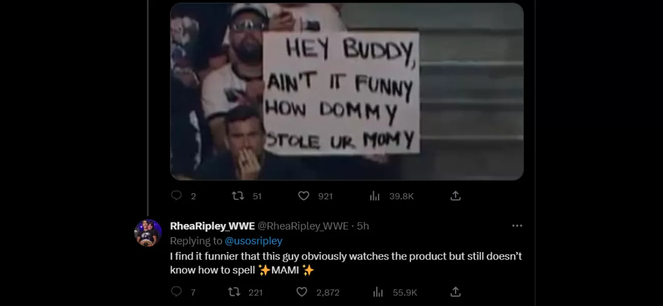 Rhea Ripley defends her real life boyfriend Buddy Matthews by clapping back at a fan who trolled him during AEW Collision.
