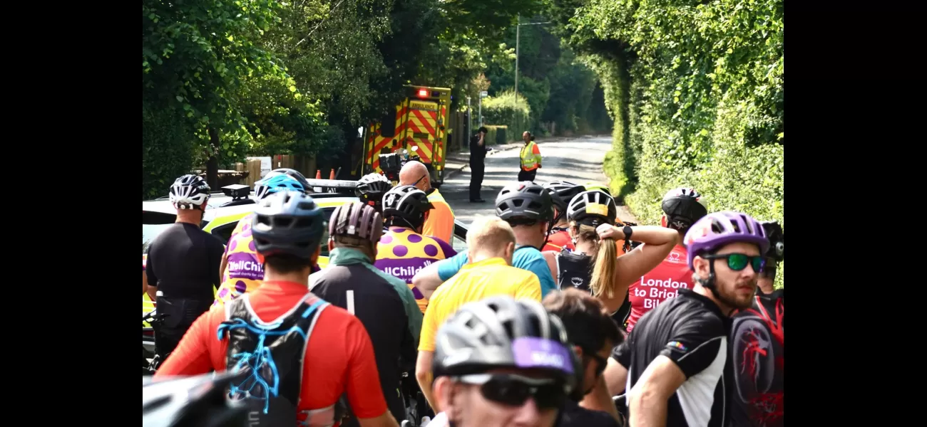 Cyclist dies during annual London to Brighton Bike Ride event.