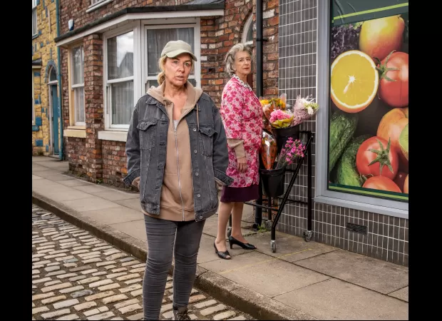 Claire Sweeney makes her debut on Coronation Street as the heroin addicted daughter of Evelyn.
