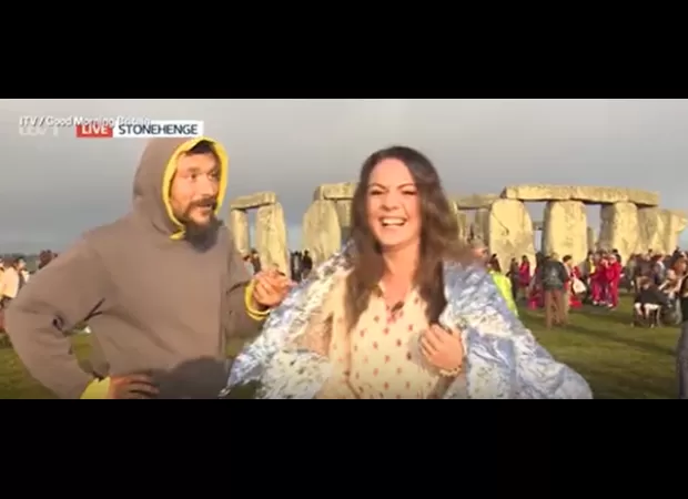 Laura Tobin was interrupted on live broadcast, revealing she was married after being asked if she was single.