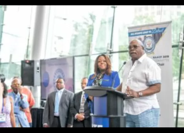 Leaders of the NAACP in Detroit celebrate the 60th anniversary of Dr. King's 