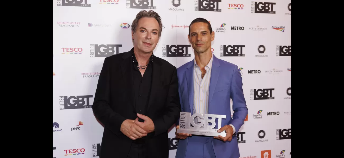 Paloma Faith & Becky Hill win at LGBT Awards; Paul O’Grady’s husband accepts award in emotional moment.