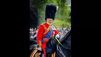 King Charles salutes troops on Armed Forces Day.