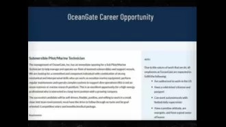 OceanGate hiring for pilot of new sub while Titan sub remains missing.