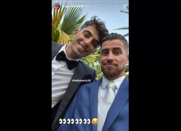 Jorginho hints at a potential Arsenal transfer for Kai Havertz with an Instagram post.