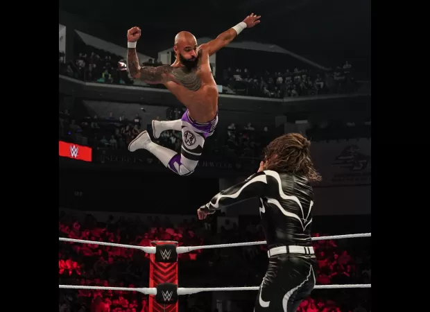 Carmelo Hayes makes a huge debut on Raw as Finn Balor and Seth Rollins brawl.