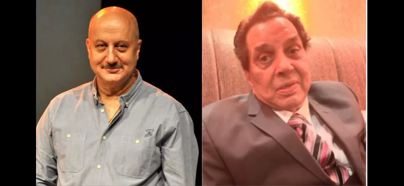 Anupam Kher shared a video of Dharmendra reciting a poem about mother at Karan Deol's wedding reception.