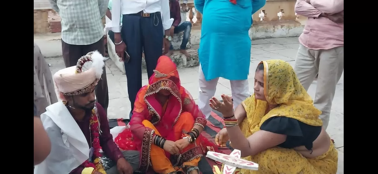 Couple got married at temple after a mini truck carrying their wedding guests fell in a river.