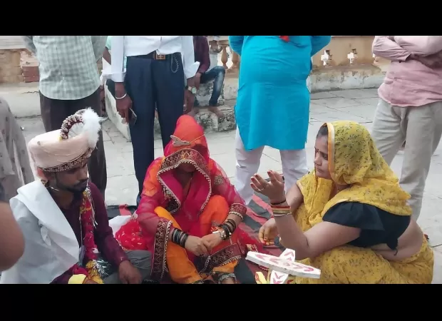 Couple got married at temple after a mini truck carrying their wedding guests fell in a river.