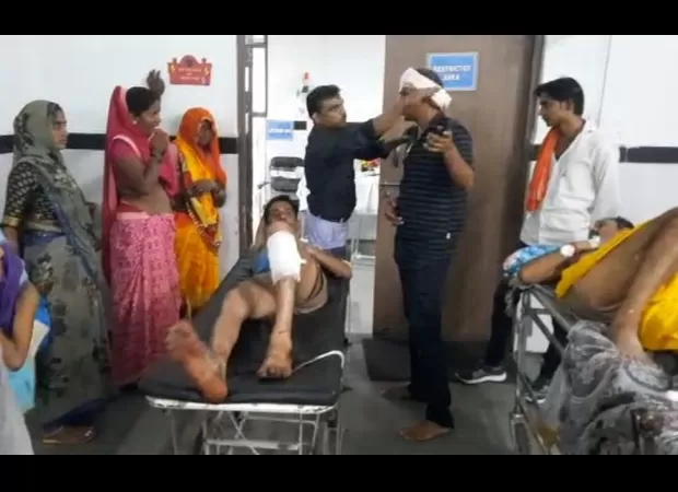 Farmers in Madhya Pradesh were shot at by sand mafia, leaving 2 injured.