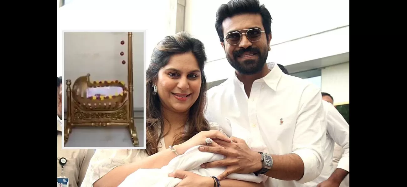 Mukesh Ambani gifted Ram Charan-Upasana's baby girl a golden cradle worth ₹1 crore, watch the video.