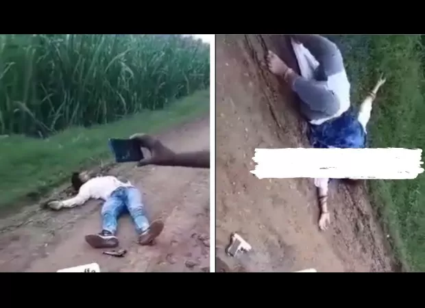 Man kills self after shooting wife in Muzaffarnagar; instead of helping, people record video of the injured woman.