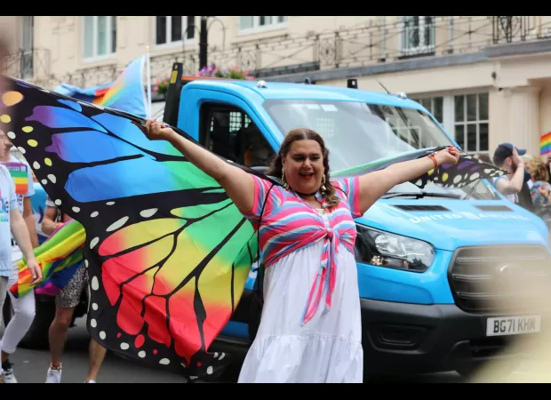 London Pride celebrates trans joy and visibility today.