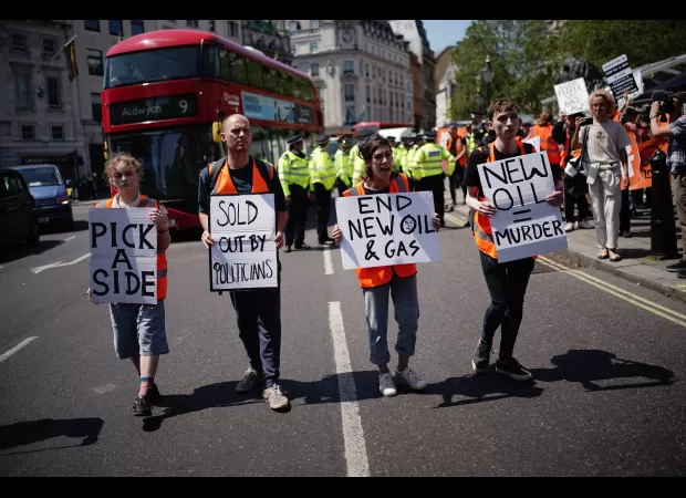 Police given authority to stop and search protesters at Just Stop Oil protests.