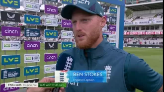 Ben Stokes defends Jonny Bairstow after Australia take lead in Ashes series.