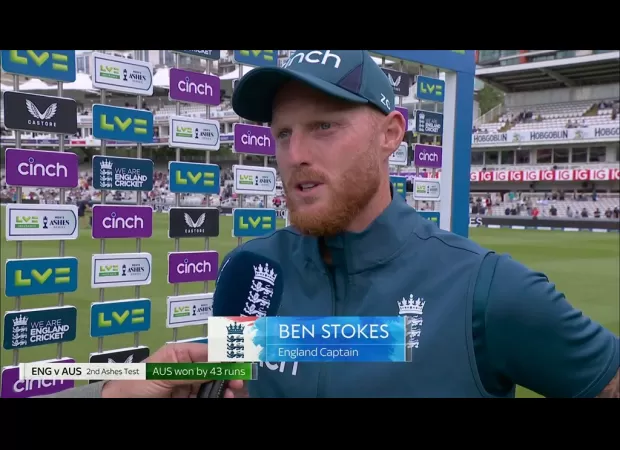 Ben Stokes defends Jonny Bairstow after Australia take lead in Ashes series.