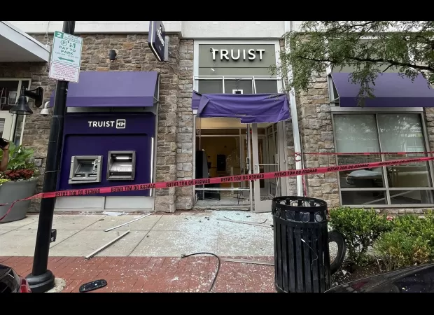 Explosions went off near DC businesses in the early morning, causing damage.