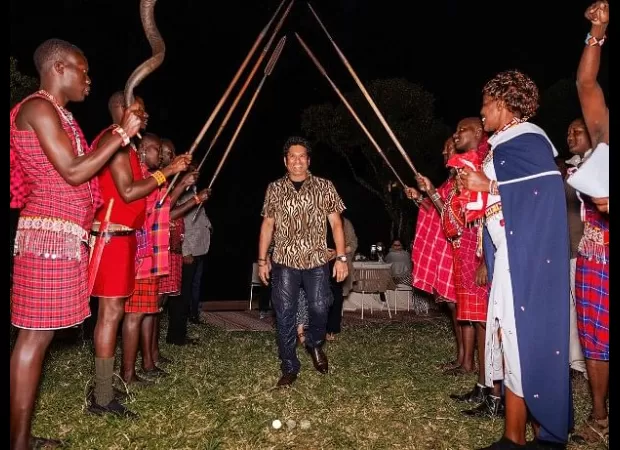 Sachin Tendulkar received a guard of honour during his trip to Kenya.