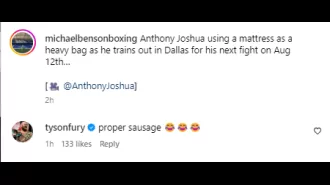 Tyson Fury & Dillian Whyte mock Anthony Joshua after he shares video of himself using a mattress as a punching bag.
