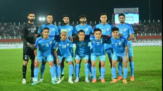 Kuwait takes the lead in SAFF Cup Final as Alkhaldi scores, putting India behind 0-1.