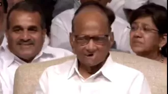 Sharad Pawar attends YB Chavan Centre for a NCP party meeting.