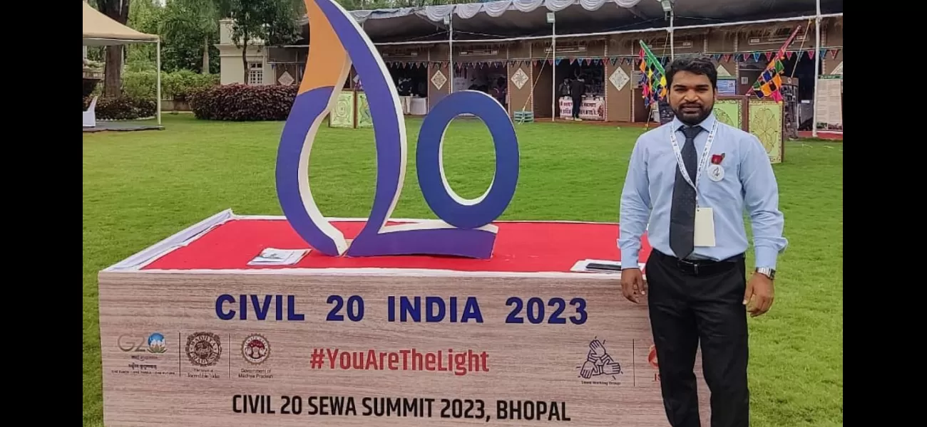 Environmentalist from Navi Mumbai attends C-20 SEWA Summit in Bhopal to discuss global issues.