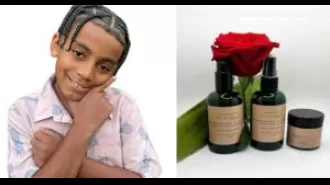A 12-year-old has created a natural skincare line specifically for Black and Brown kids.
