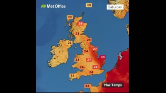 Six regions in England will be issued heat-health alerts this weekend.