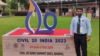 Environmentalist from Navi Mumbai attends C-20 SEWA Summit in Bhopal to discuss global issues.