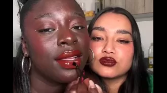Two people can wear the same lipstick and get different results due to skin tone and other factors.