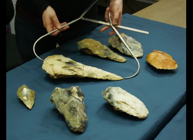 Rare finds at Kent site include an Ice Age axe too big to handle.