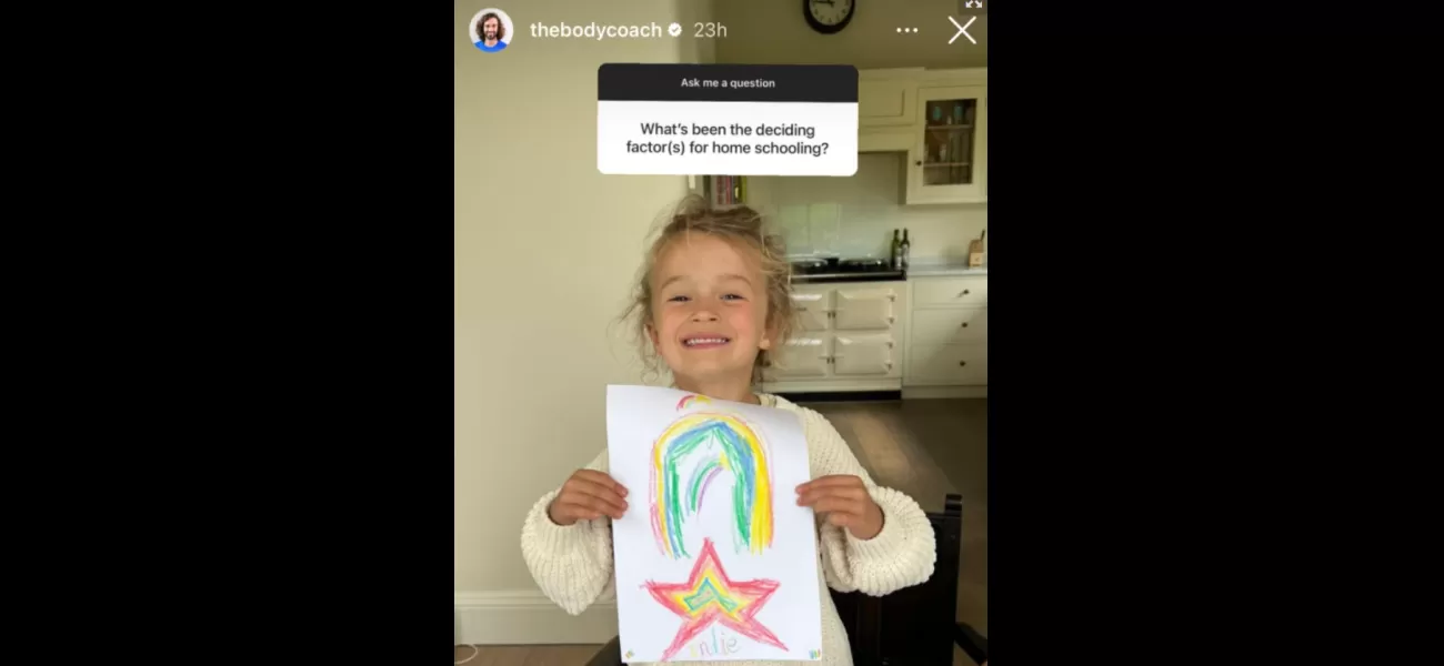 Joe Wicks wishes luck to those home educating; for him, it would be a nightmare.