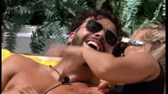 Viewers outraged when Jess used her own hair to clean Sammy's teeth on Love Island.