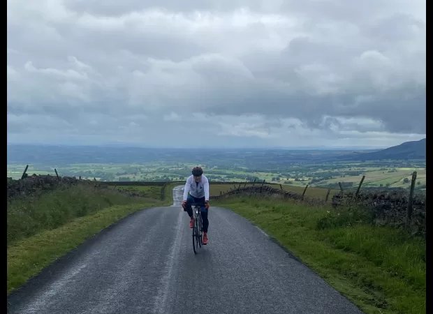 He cycled 960 miles to honor his friends who had passed away from motor neuron disease.