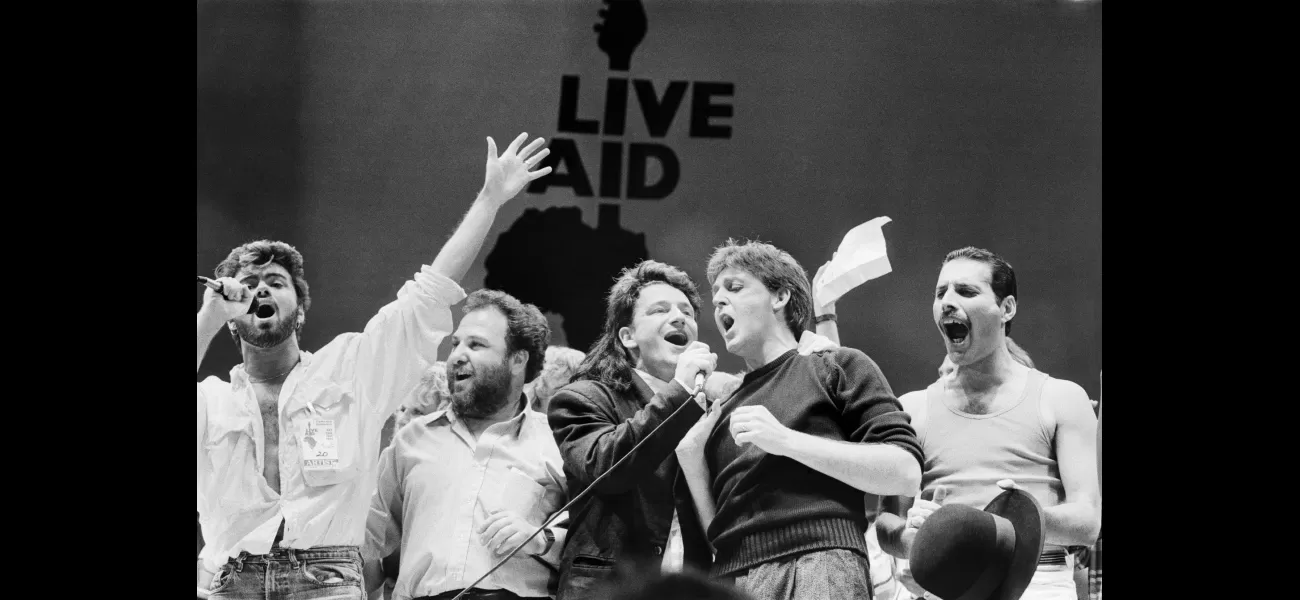 Iconic Live Aid sign thrown out as trash is worth thousands on Antiques Roadshow.